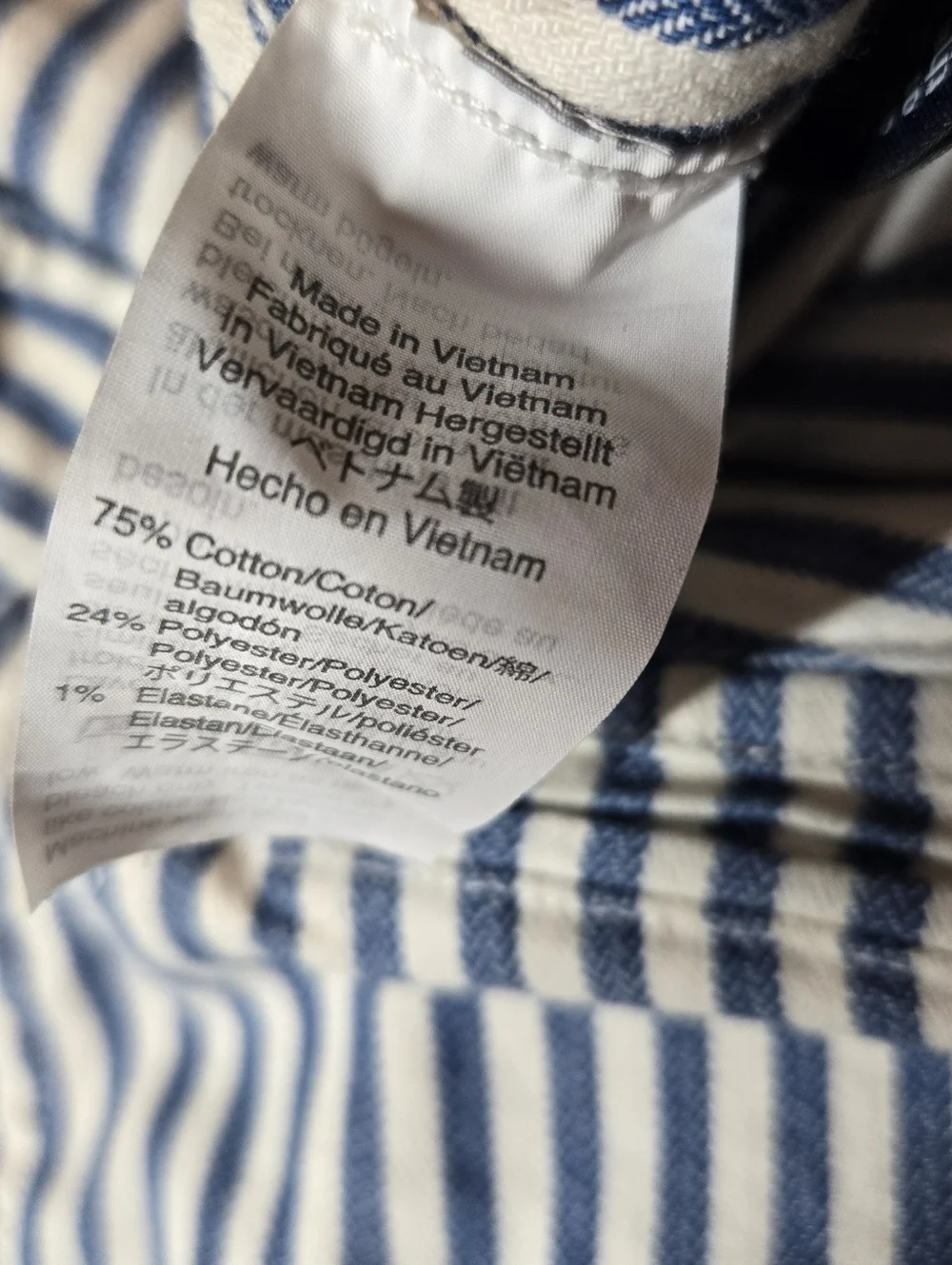 Madewell Emmett Wide-Leg Crop Pants Railroad Stripe Blue & White 27x24 - Picture 3 of 10